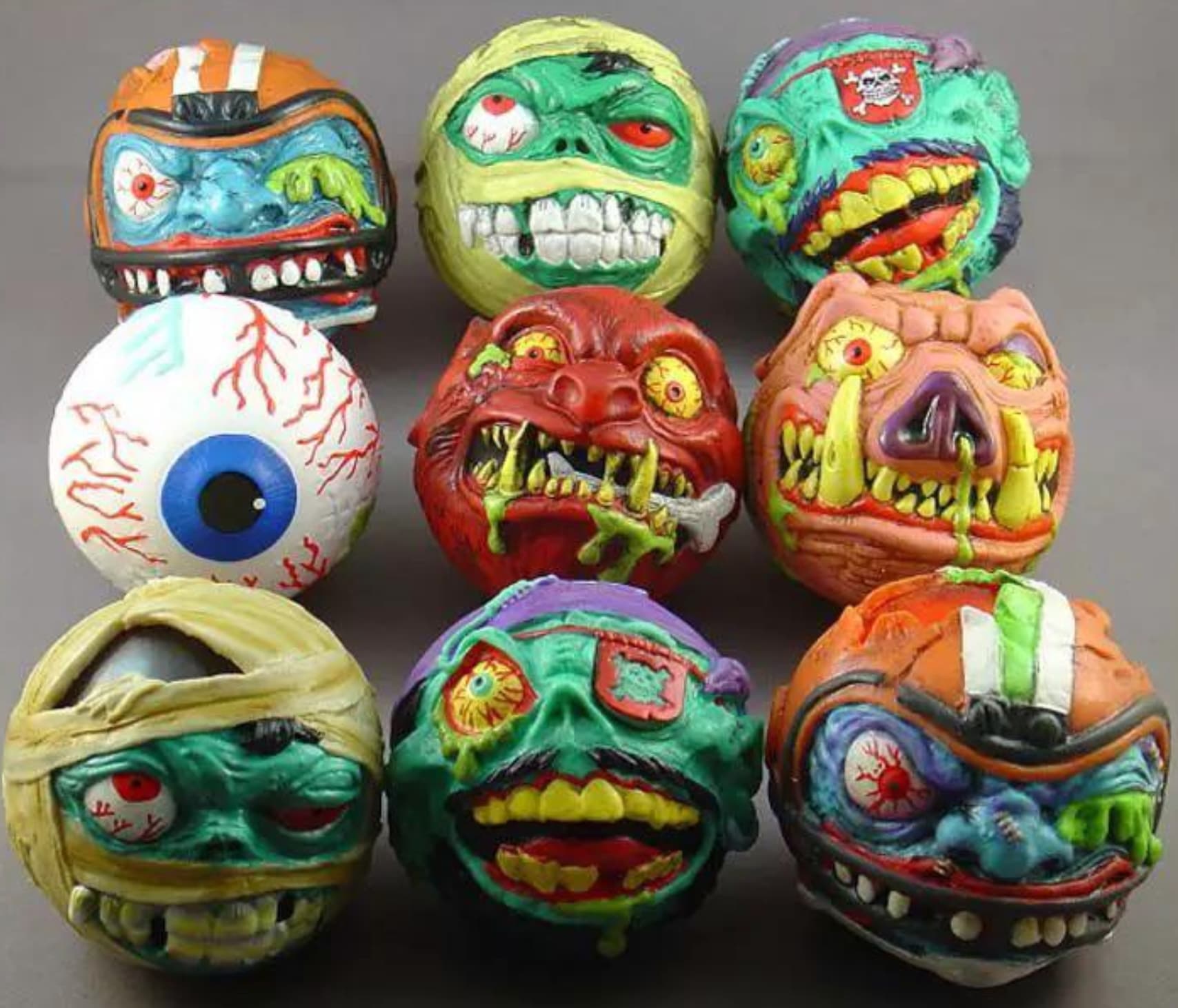 “MadBalls! Loved the smell and feel of the foam rubber these things were made of. I had the eyeball, and the mummy.”